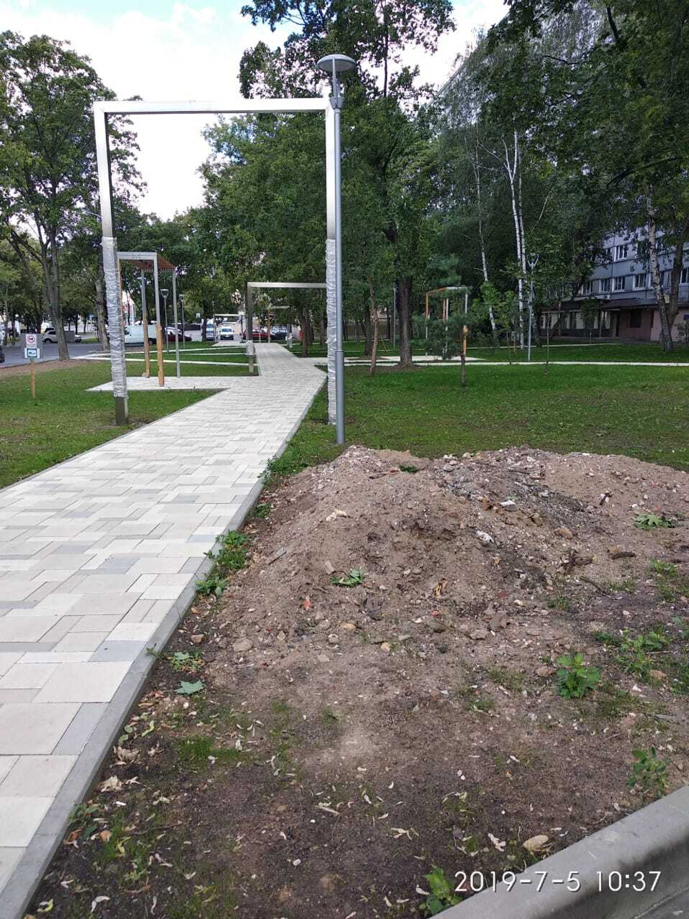 Арка декоративная большая из нержавейки