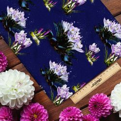 Ткань флис крокус весенний