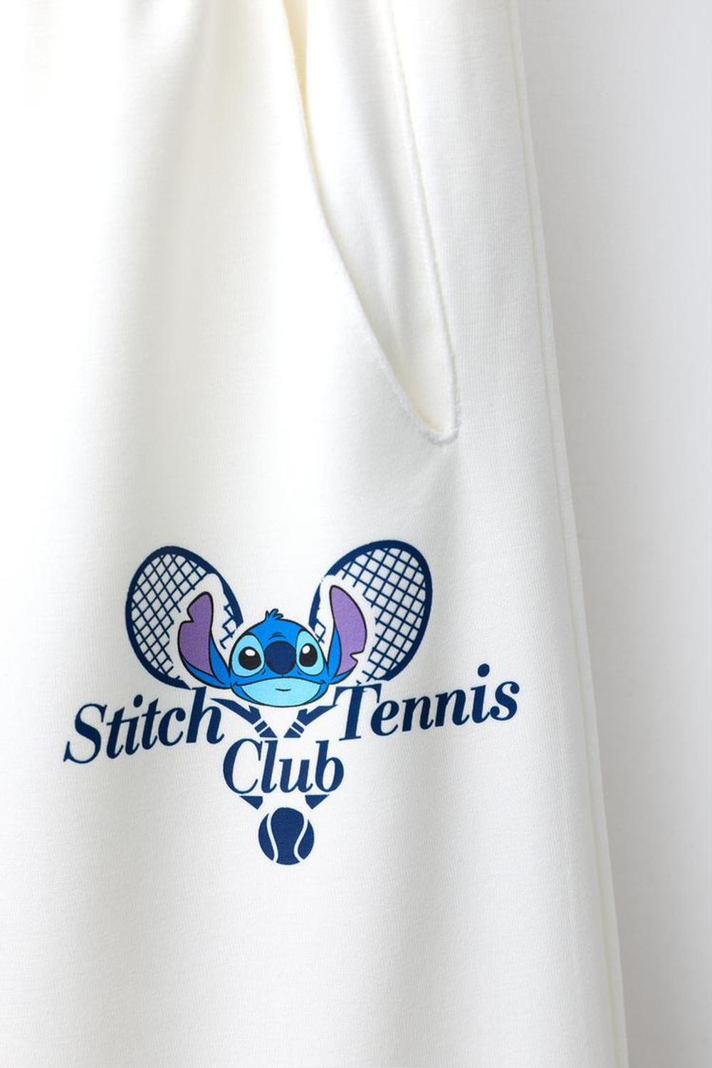 ZARA БРЮКИ С ПРИНТОМ LILO & STITCH © DISNEY, ЭКРЮ