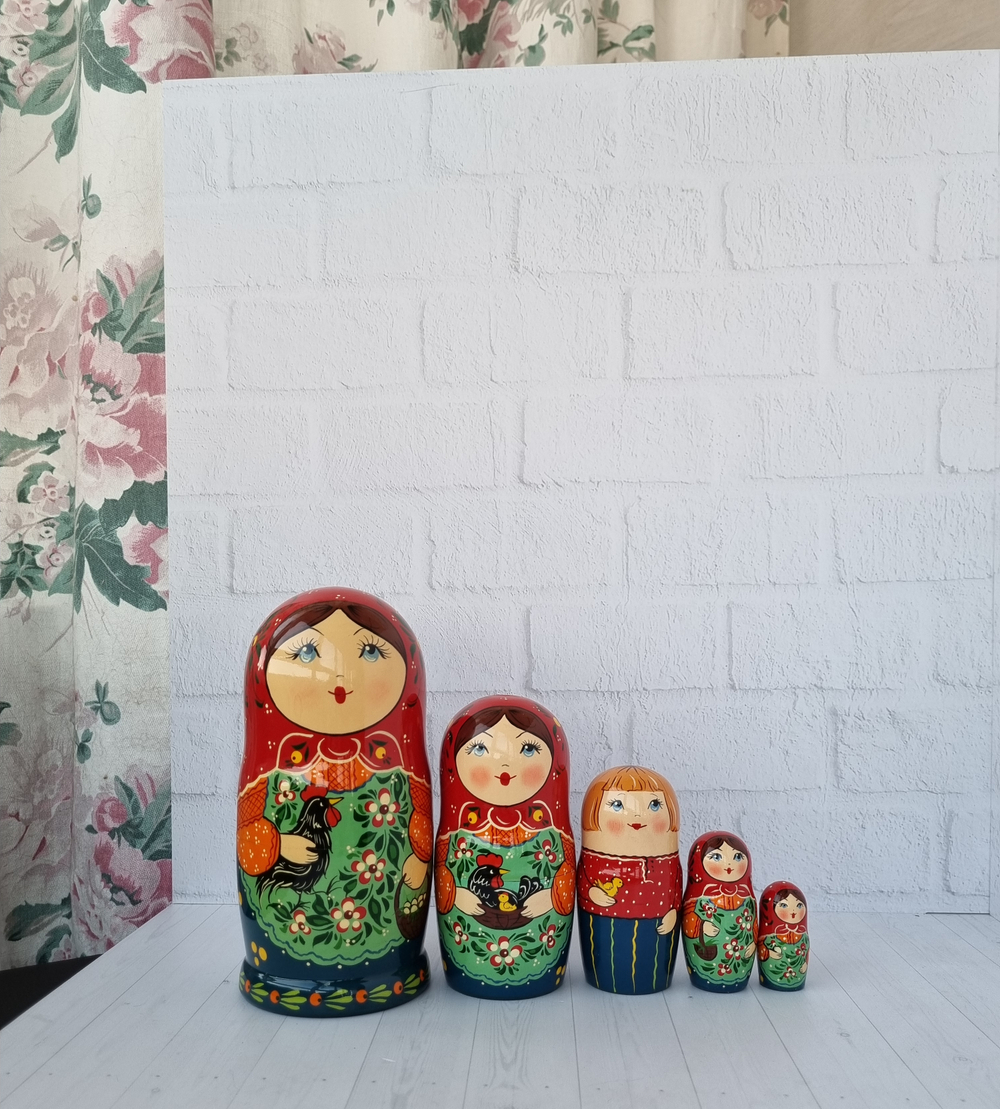 Матрешка "с курочкой" традиция 5мест
