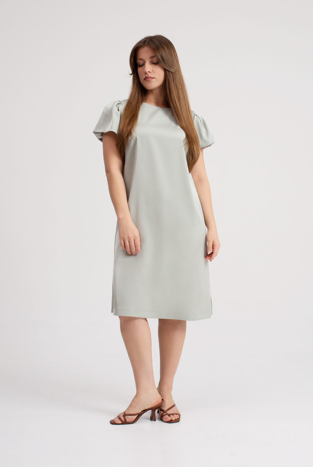 Платье женское 2572ЛПБ, оливковый #270Ол052572ЛПБ