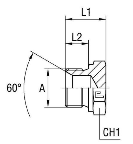 Заглушка V BSP 1" CAST