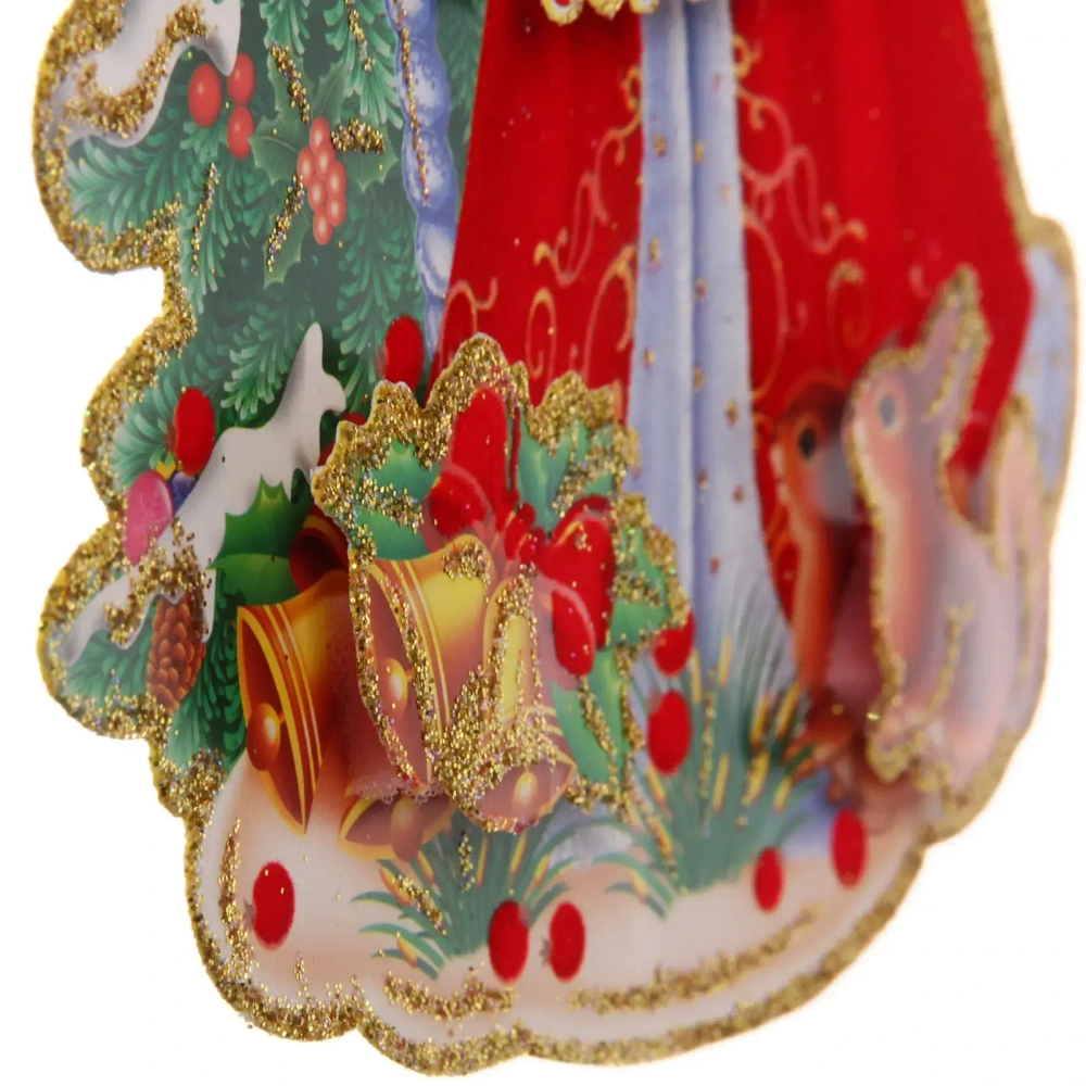 Плакат «Дед Мороз и белочка» 26 см