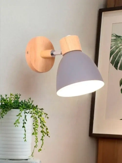 Бра настенный светильник Outframe, светильник настенный поворотный, цоколь E14, серый