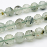 Пренит бусины, диаметр около 9,5-9,8 мм, цена за 10 шт (1/4 нити)