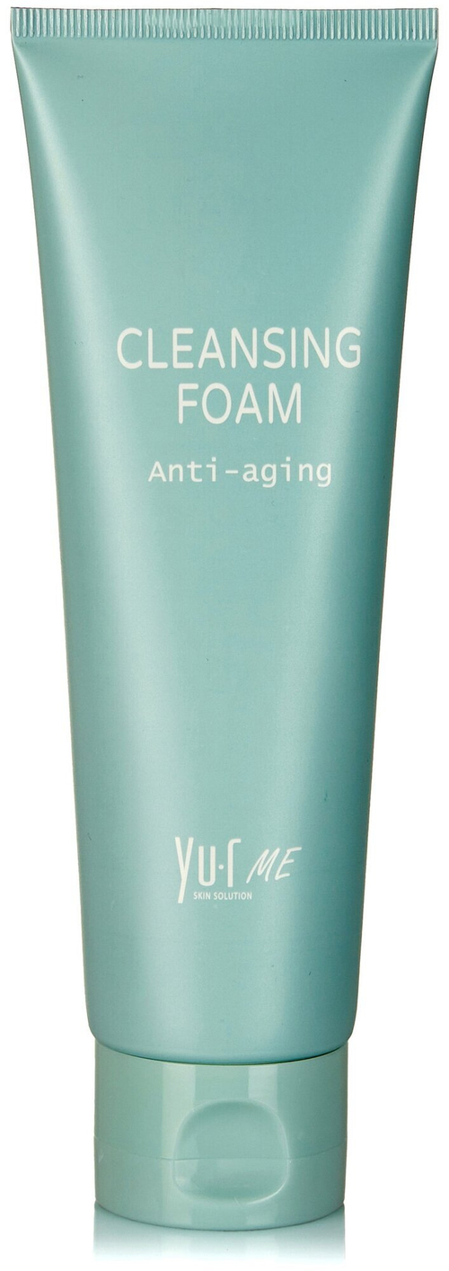 Yu.R Me Пенка для умывания мягкая очищающая с подтягивающим эффектом антивозрастная Anti-Aging Cleansing Foam, 120 мл (05059)