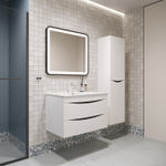 Тумба подвесная IDDIS Cloud, белая, 80 см, CLO80W0i95