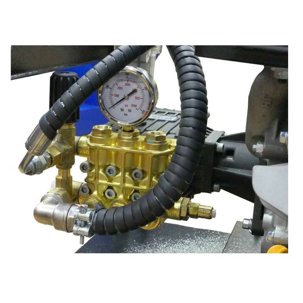 Аппарат для прочистки труб C-TECH CM2515F бензиновый (250 бар, до 900 л/ч, 13 лс) шланг30м на катушке, комплект форсунок 3 шт