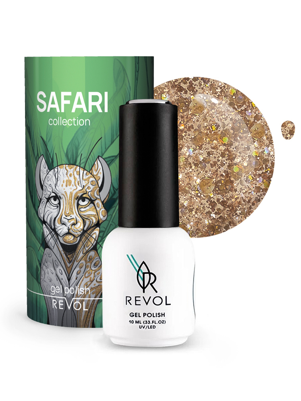REVOL Гель-лак "Safari" № 08 Cheetah, 10мл