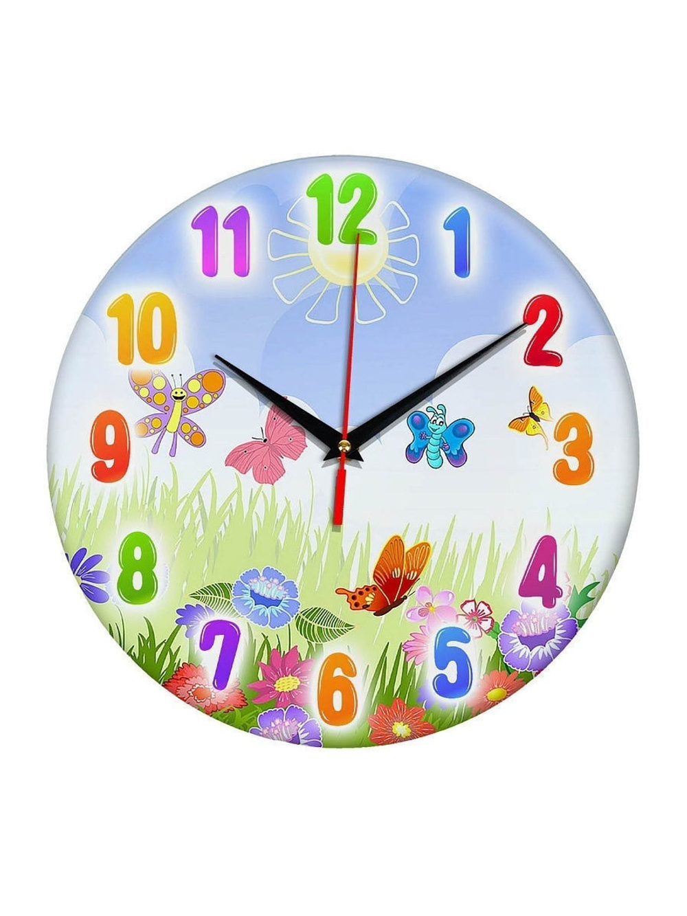 Часы настенные детские / Часы настенные / Настенные часы / Часы стеклянные настенные Декор для дома, подарок