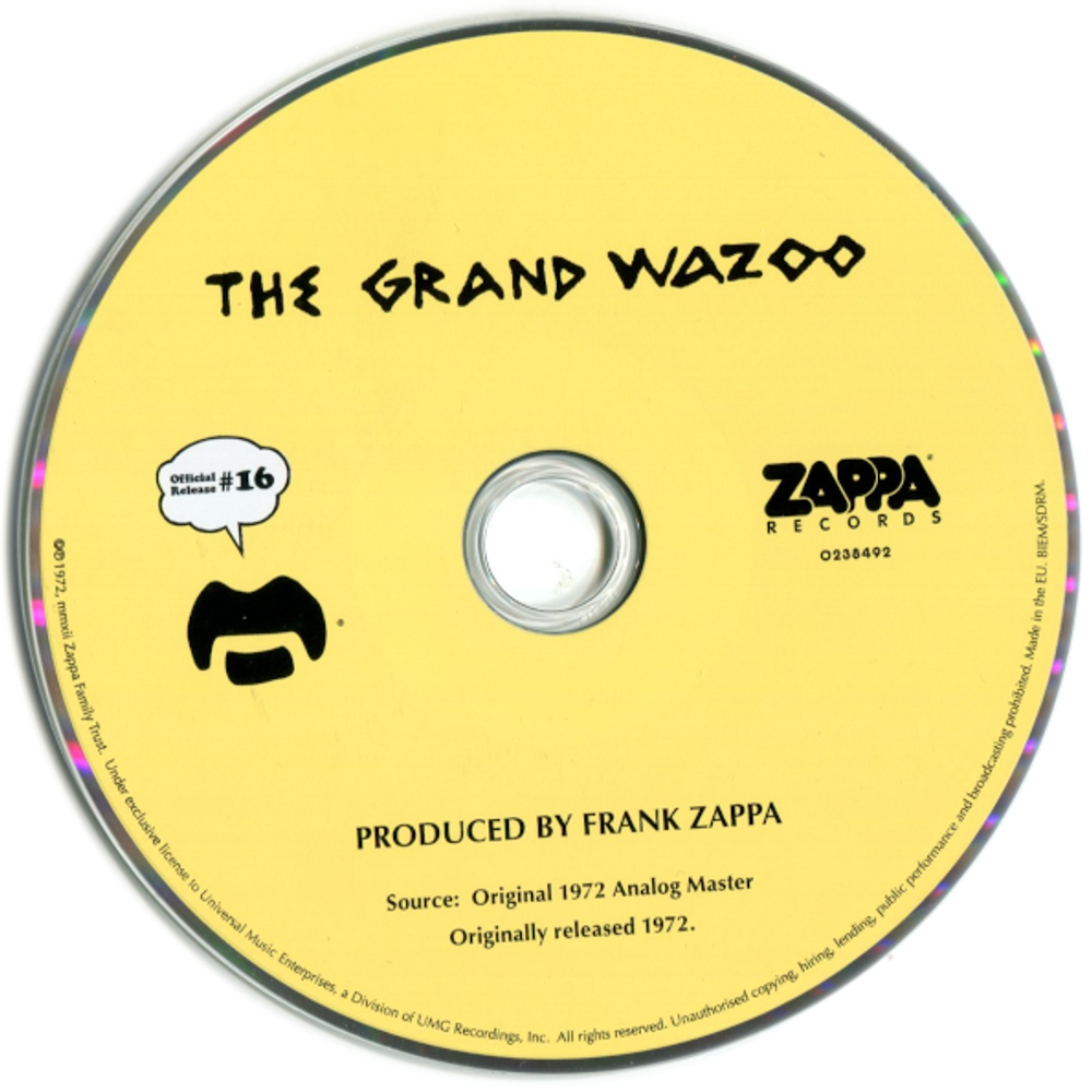 Frank Zappa / The Grand Wazoo (CD)