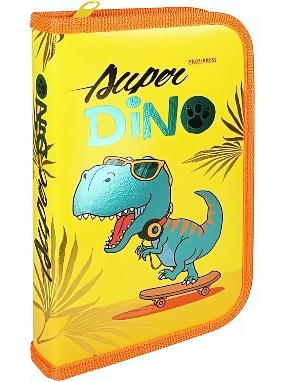 Пенал 1-секц, большой "Стильный дино-1" (ПН-1324) глянц.ламинир. (Проф-пресс)