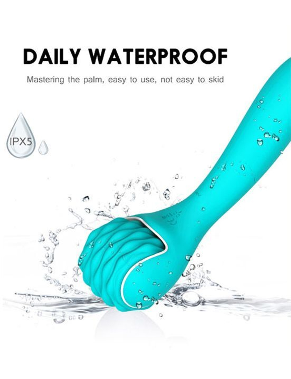 Зеленый вибратор-массажёр Rock - 22,8 см. (Цвет: зеленый)