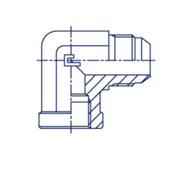 Штуцер P90 JIC 1/2" NPT 1/4" CAST