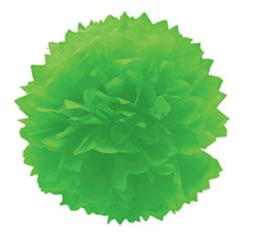 Бумажный помпон Светло-зеленый 40 см