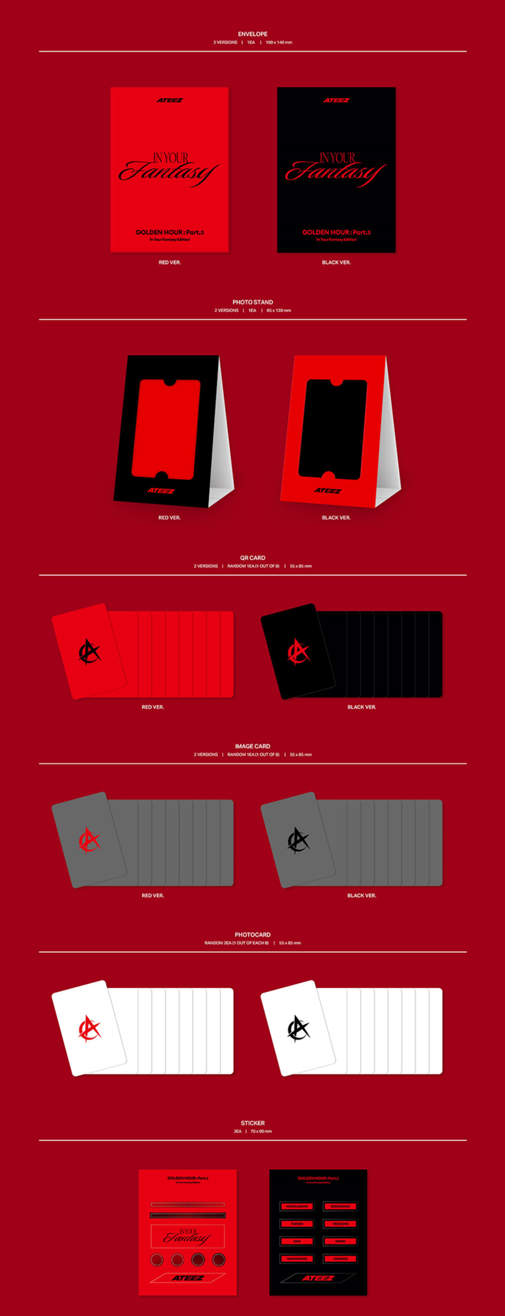 Альбом ATEEZ - GOLDEN HOUR : Part.3 In Your Fantasy Edition (POCAALBUM VER.)