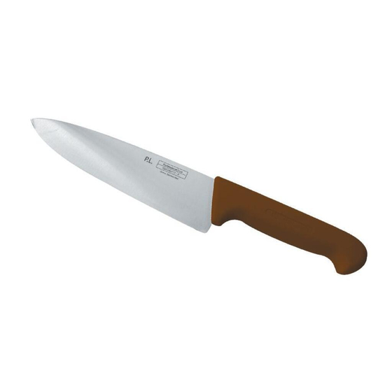Нож поварской 25 см   коричневая ручка P.L. Proff Cuisine