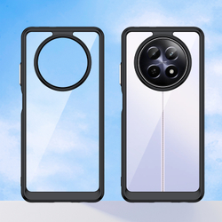 Усиленный чехол с черными мягкими рамками для смартфона Realme 12 5G