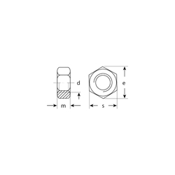 ЗУБР ГОСТ ISO 4032-2014, кл. пр. 6, M10, цинк, 5 кг, шестигранная гайка (303550-10)