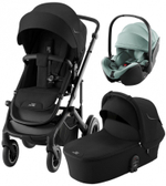 Коляска 3 в 1 Britax Roemer Smile 5Z и автокресло Baby-Safe Pro Jade Green Space Black