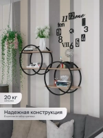 Полка круглая настенная