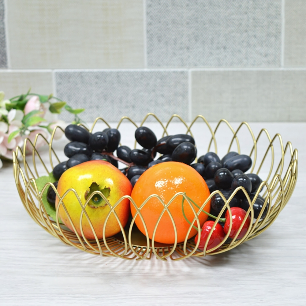 Фруктовница 27см металлическая, 401-058