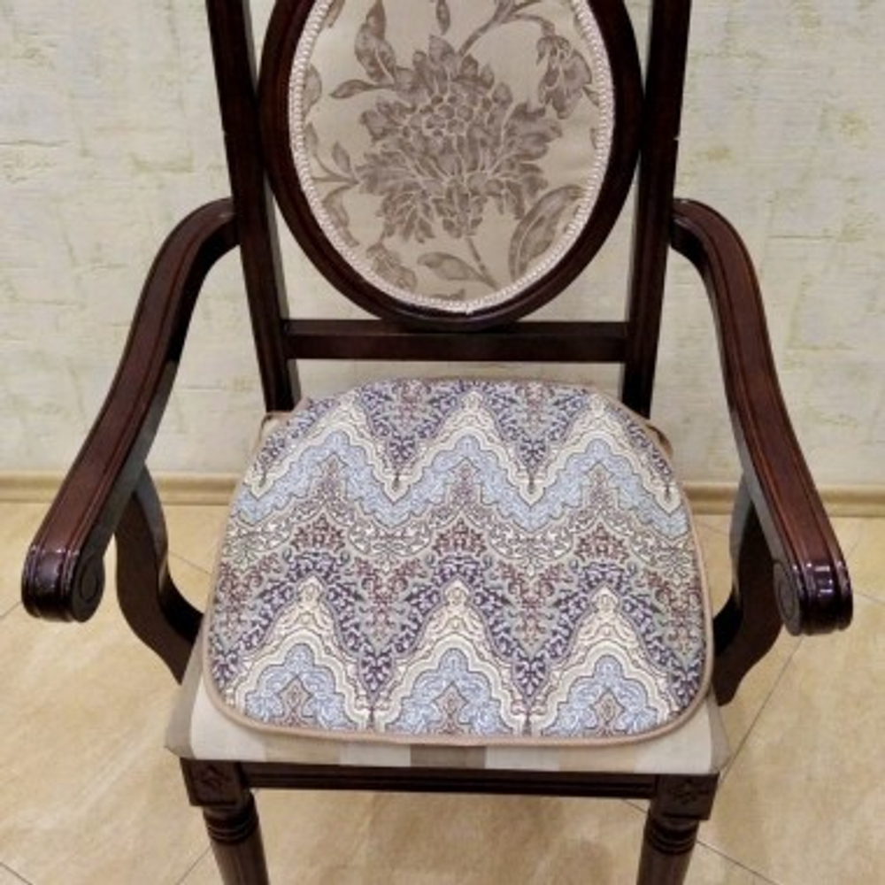 Сиденье из ткани на стул "ДВ. ФАНТАЗИЯ" дизайн: 58/1, размер 43*43см, Россия.