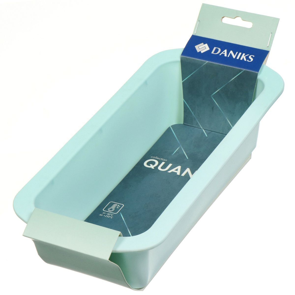 Форма для выпечки силикон, 13.5х27х6 см, прямоуг, Daniks, Квантум, Y4-5170