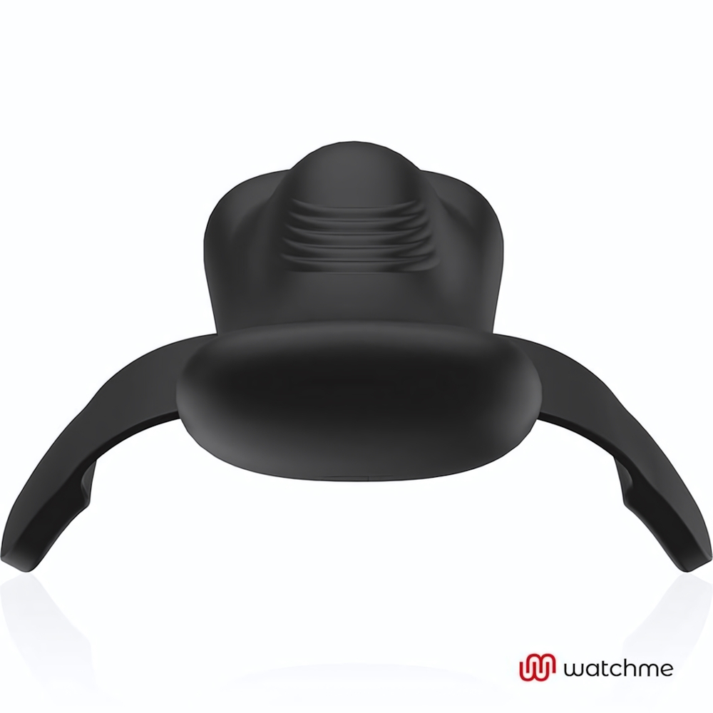 Черная вибровкладка в трусики с пультом-часами (Цвет: черный)