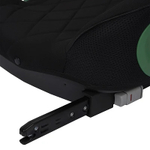 Автокресло бустер Indigo QuickFix Isofix группа 3 (22-36кг) черный-черная сетка