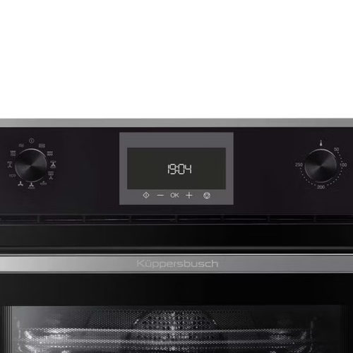 Компактный духовой шкаф с микроволнами Kuppersbusch CBM 6330.0 S3 Silver Chrome