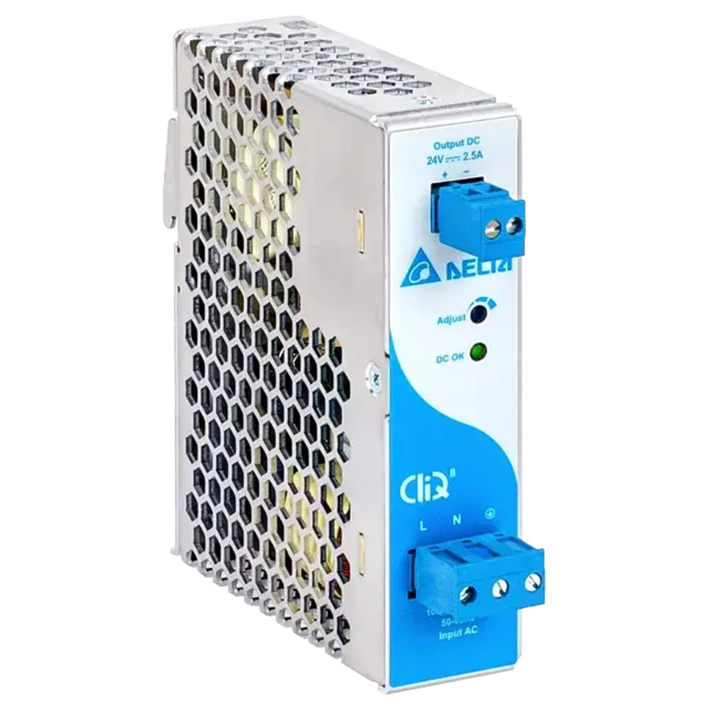 Источник питания Delta DRP024V060W1BA, 24В, 2,5A, 60Вт.