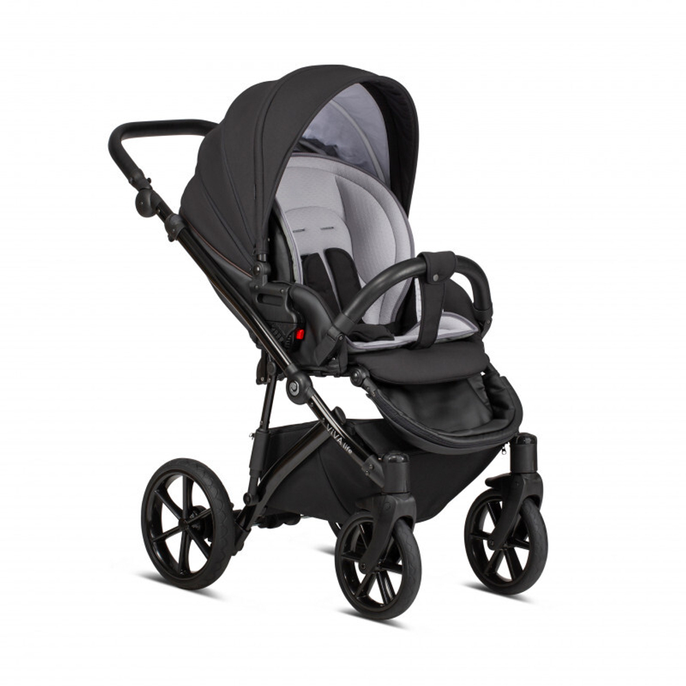 Коляска 2 в 1 Tutis Viva Life New 2020 №070 CAVIAR (Чёрный)