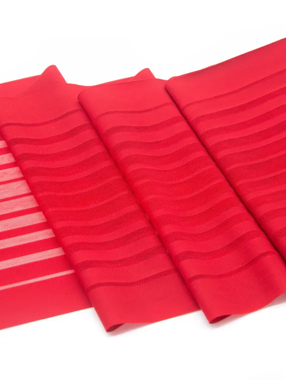 03-49 Кружево-сетка 24 см, красный 100