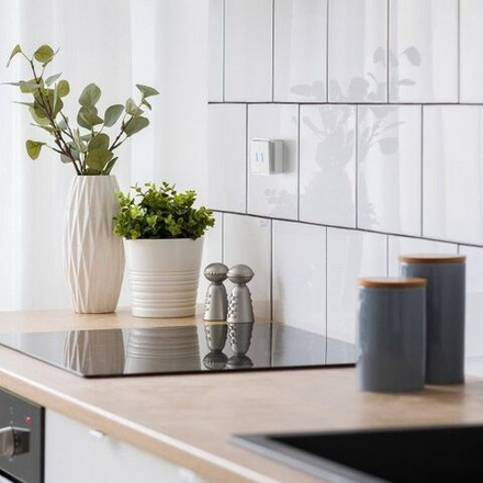 Выключатель двухклавишный с подсветкой Gallant (белый)