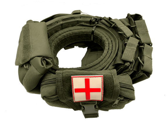Тактический разгрузочный пояс с подсумками Yakeda Олива