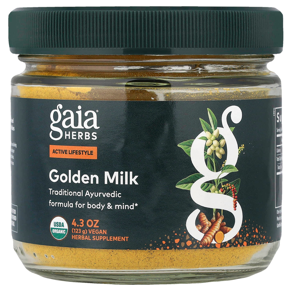 Gaia Herbs, Золотое молоко, 123 г (4,3 унции)