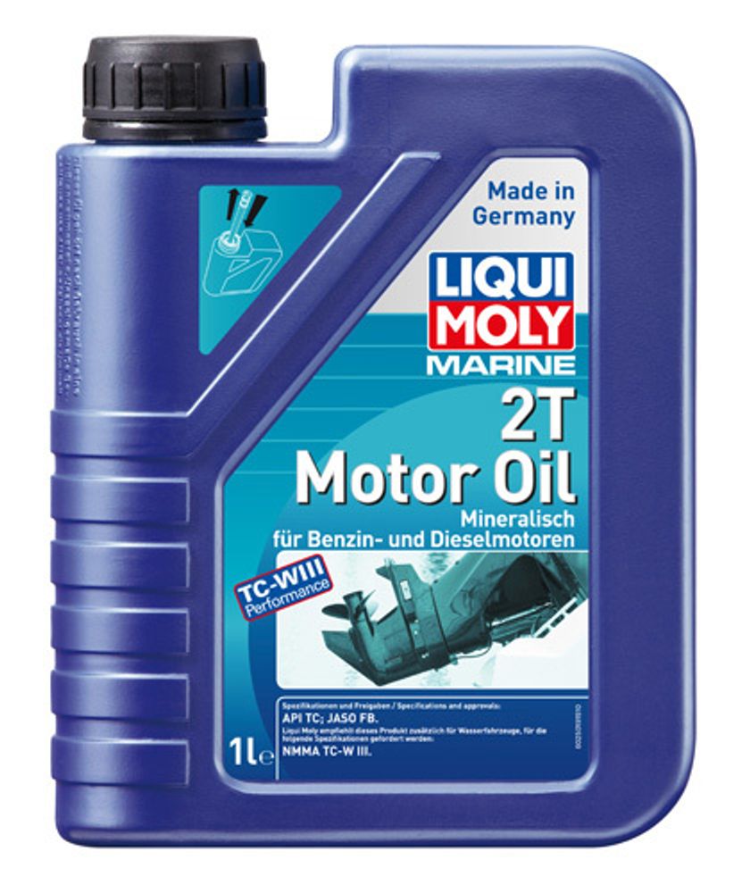 Моторное масло Liqui Moly для лодочных моторов (2Т, минер.)