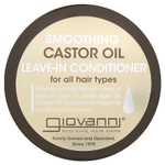 Giovanni, Несмываемый кондиционер с разглаживающим касторовым маслом, для всех типов волос, 340 мл (11,5 жидк. унц.)