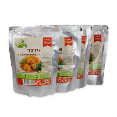 Тефтели в белом овощном соусе Набор 4 шт. (Фермер)