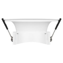 Встраиваемый светильник декоративный ЭРА KL93 WH MR16/GU5.3 белый, пластиковый | Декоративные встраиваемые светильники