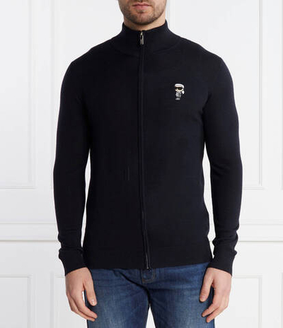 Хлопковый свитер Karl Lagerfeld - темно-синий(655015 534399)