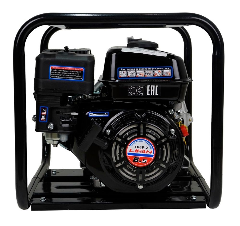 Мотопомпа бензиновая Lifan 80WG - для грязной воды [80 мм | 60 м³/ч | 1000 л/мин]