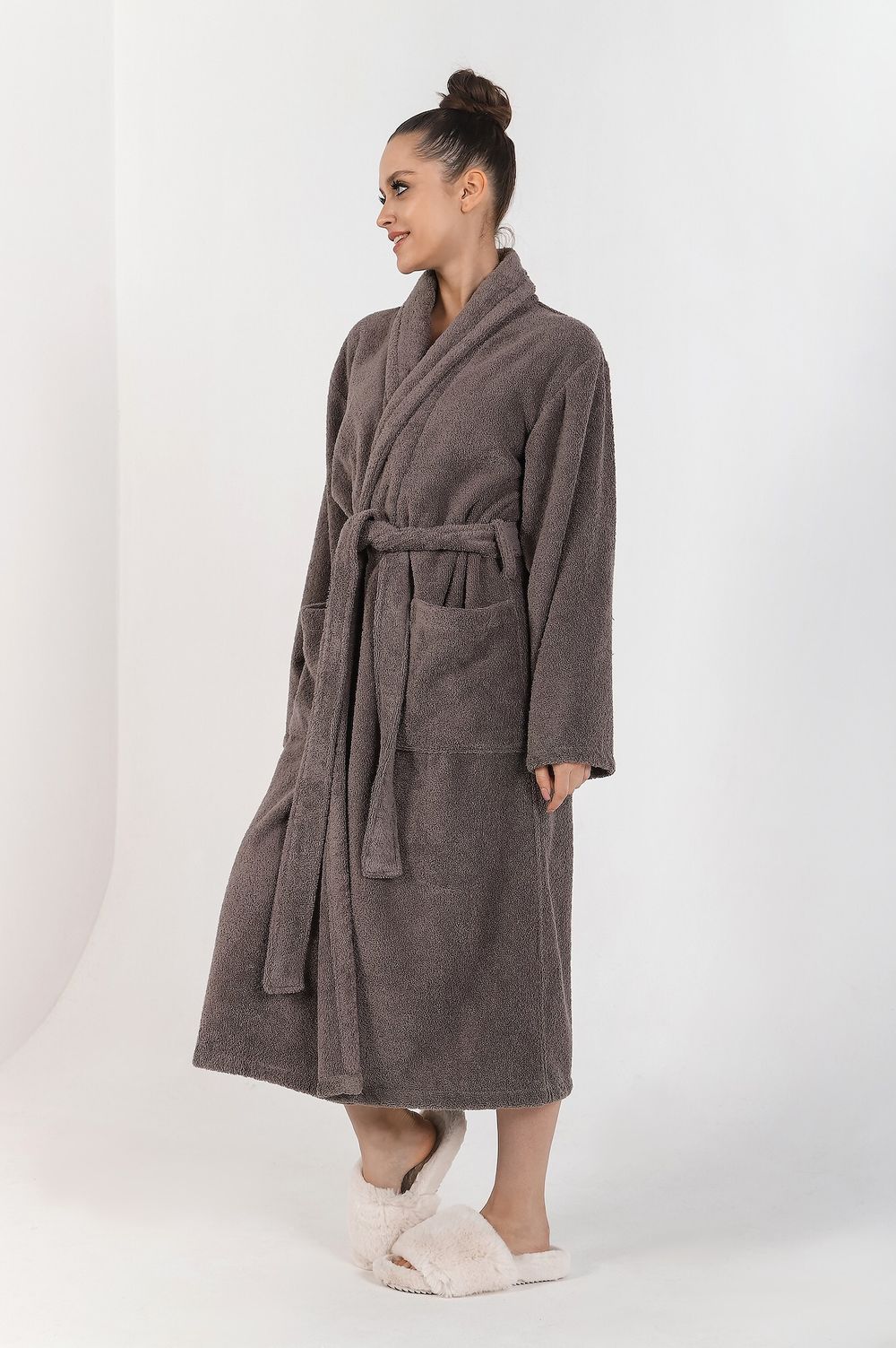 Халат женский Комфорт-3 Виотекс СЕРЫЙ