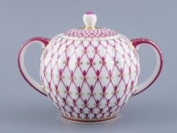 Сахарница форма Тюльпан рисунок Сетка-Блюз арт. 80.86208.00.1