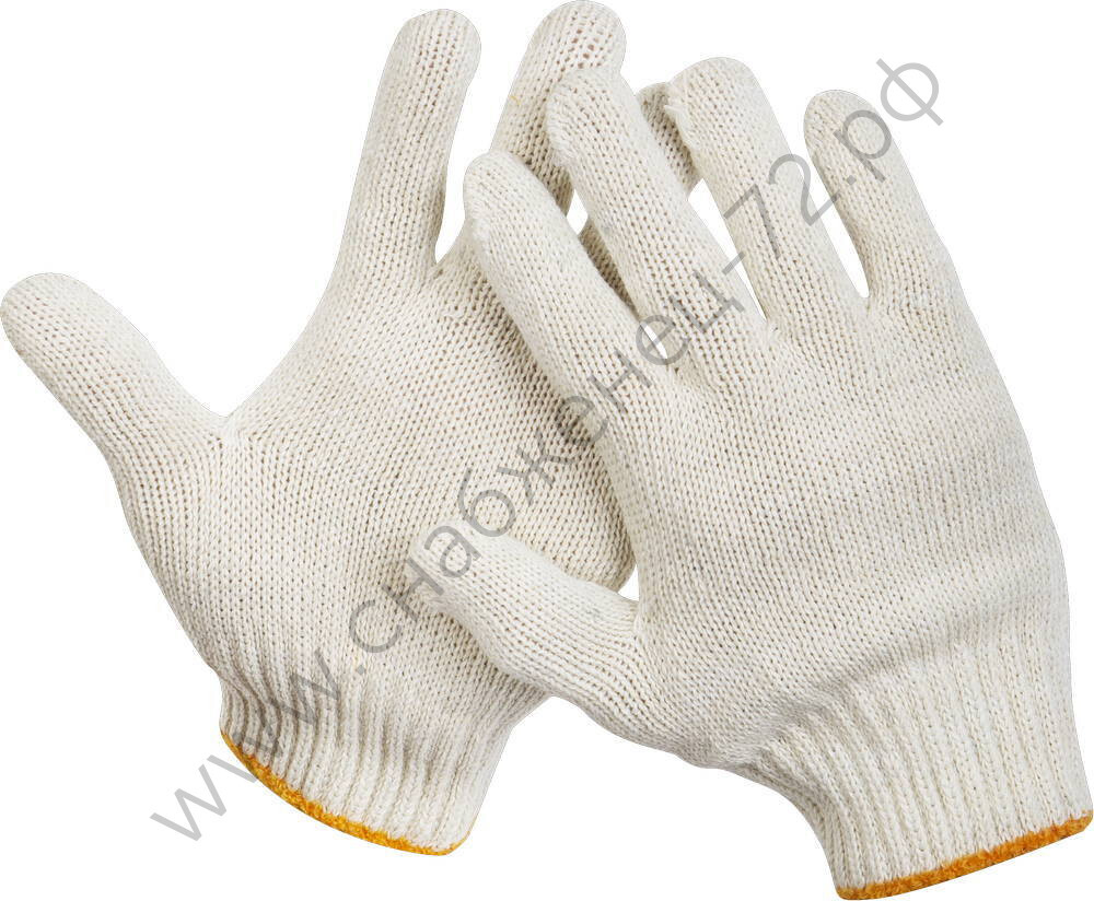 STAYER STANDARD для тяжелых работ, без покрытия, х/б 7 класс, размер L-XL, трикотажные перчатки (11402-XL)