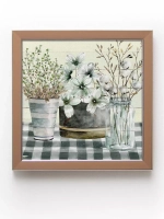 Картины на стену интерьерные на холсте 4 шт, 23*23 см