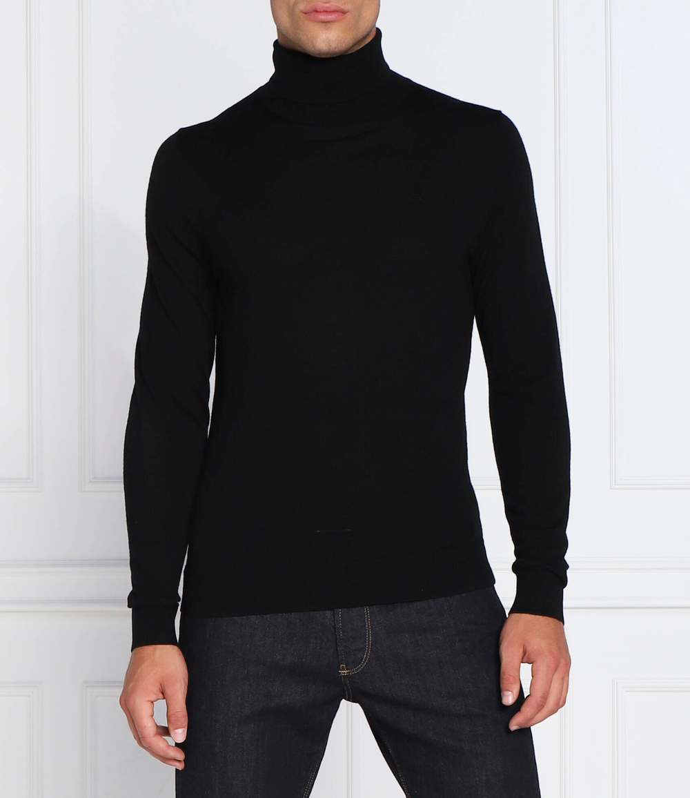 Хлопковый гольф Calvin Klein - черный(K10K110420)