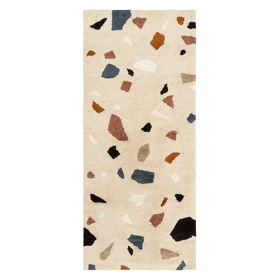 Ковер из хлопка terrazzo poetry из коллекции ethnic, 70х160 см