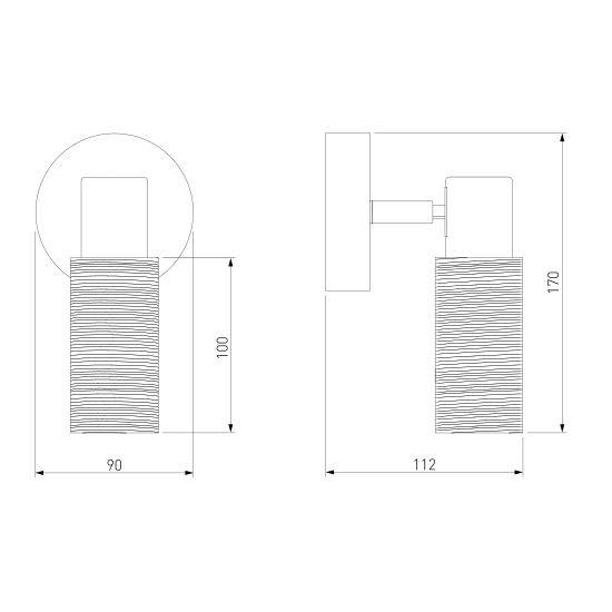 20043/1 / настенный светильник /   сатин-никель